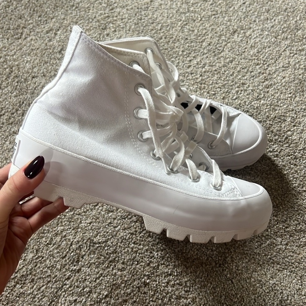 Converse White High-Top Sneakers